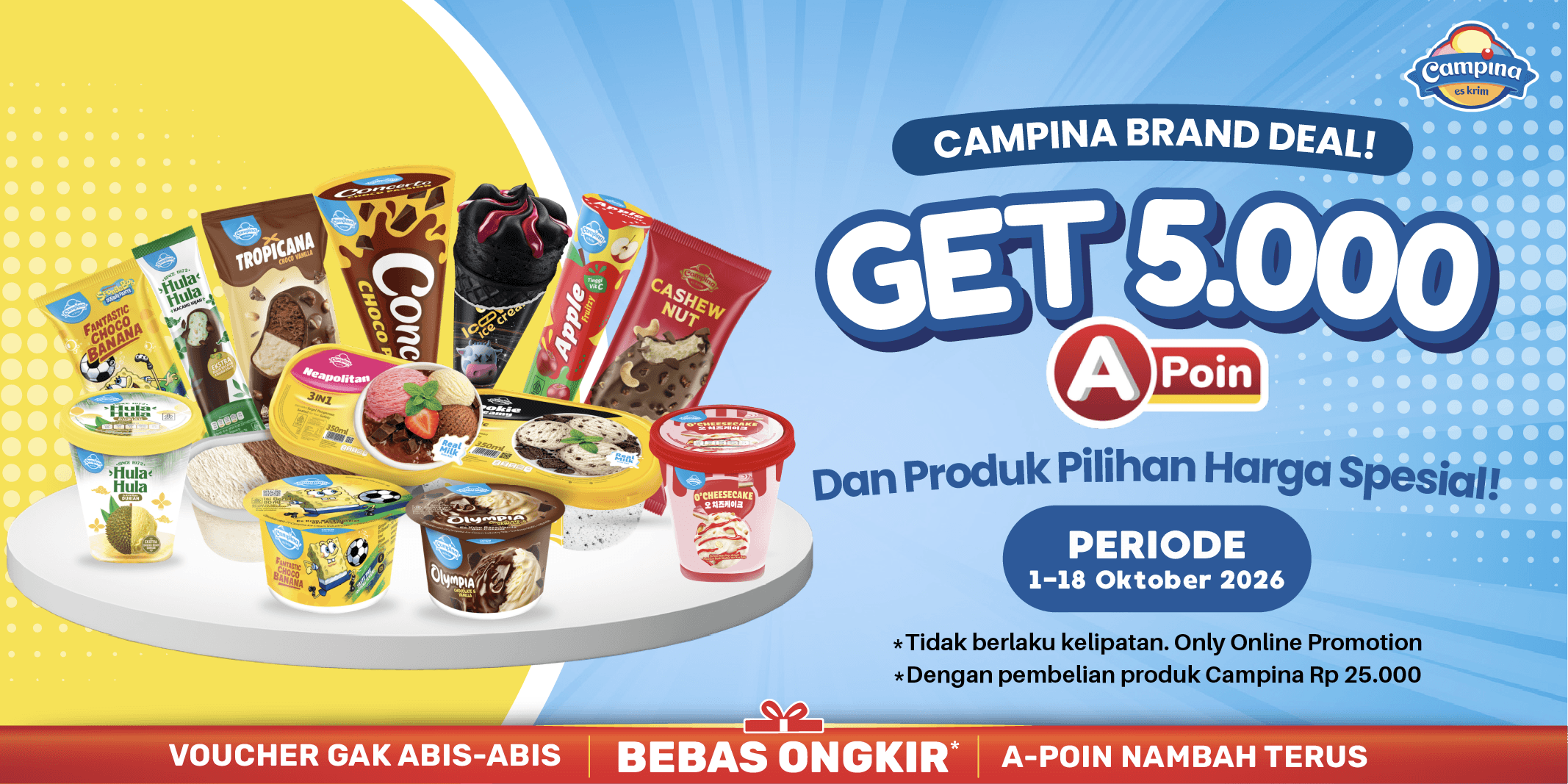 Campina Lebih Murah 1-18 Oktober 2026