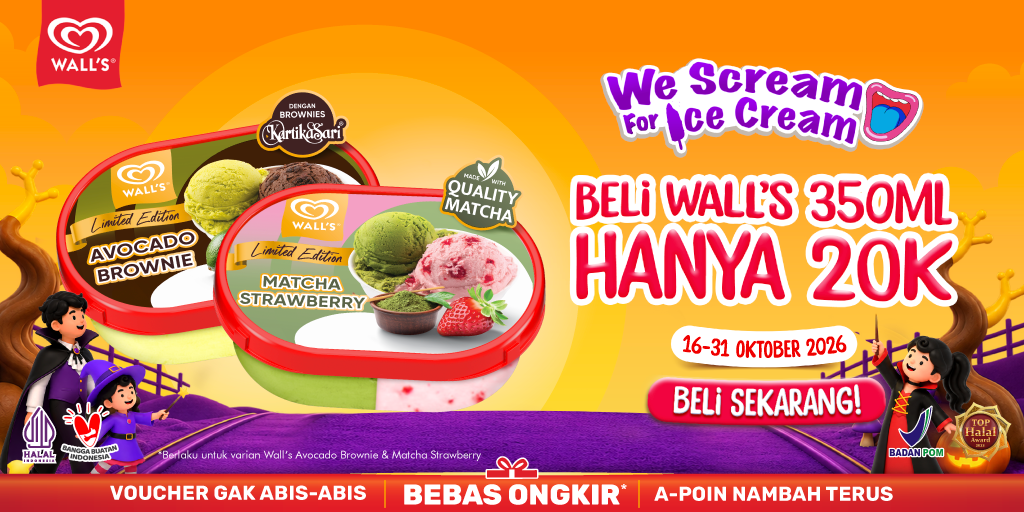 Wall's Tube Lebih Hemat 16-31 Oktober 2026